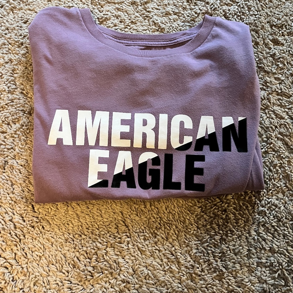 Purple American Eagle Tee
